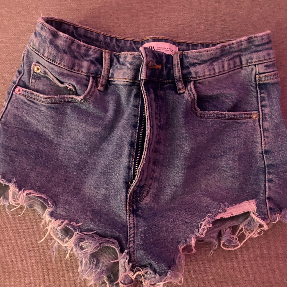 High rise Zara jean shorts